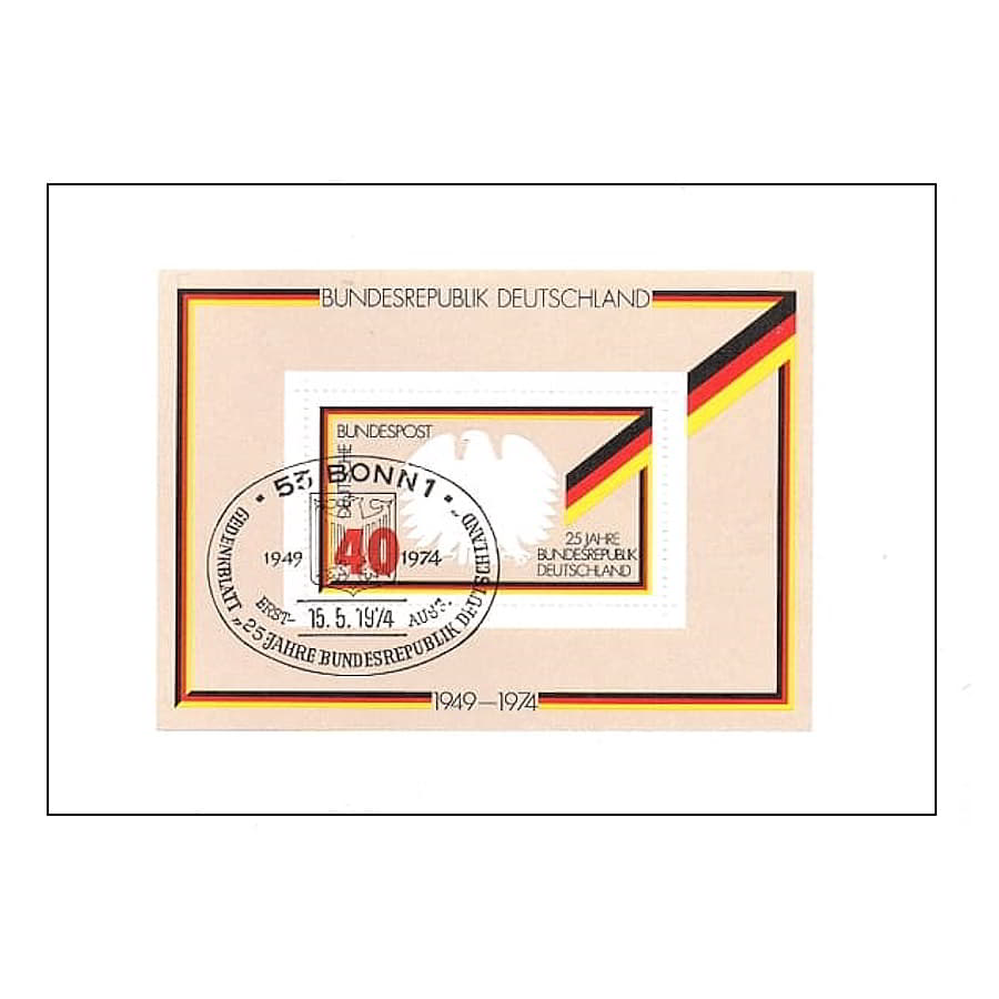 Alemania 1974 [SLL] Cuaderno 25 Aniversario de la R. F. alemana (CTO)