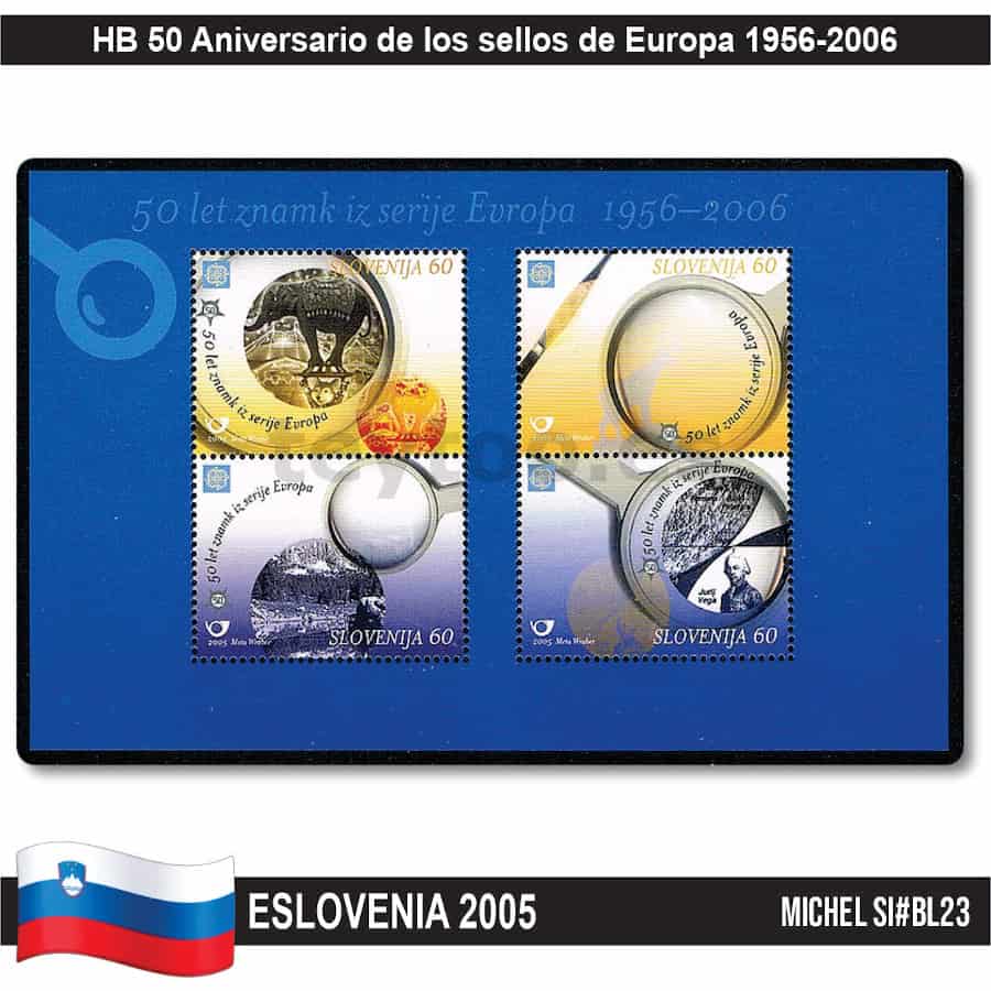 Eslovenia 2005. HB 50 Aniversario de los sellos de Europa (MNH) MI#BL23