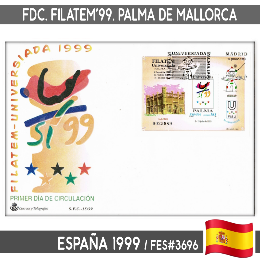 España 1999. FDC HB Filatem 99 (N) FES#3696