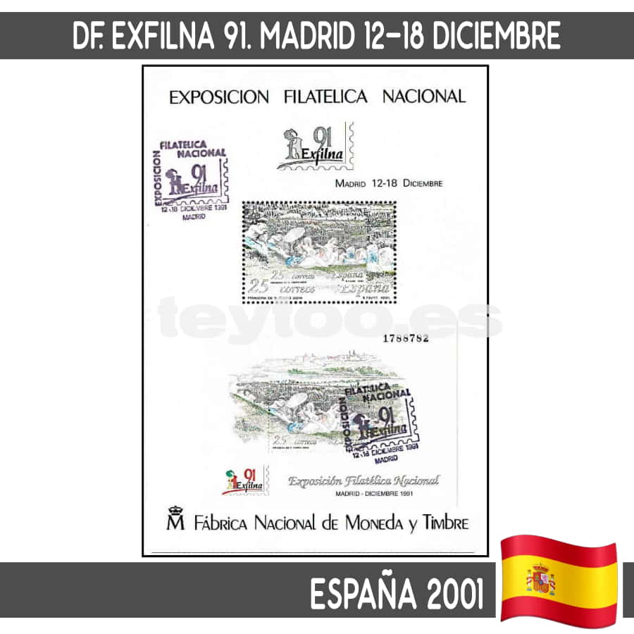 España 1991. DF Exfilna 91. Madrid (N)