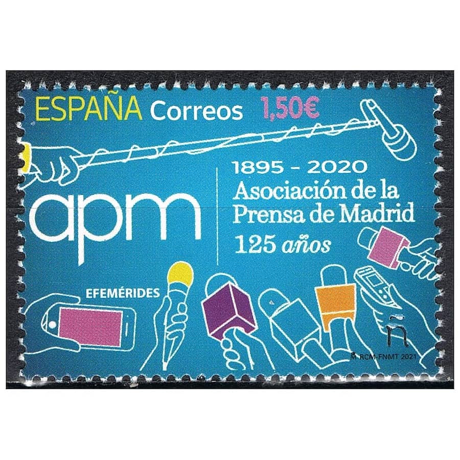 España 2021 [SLL] 125 Aniversario Asociación de la Prensa de Madrid (MNH)