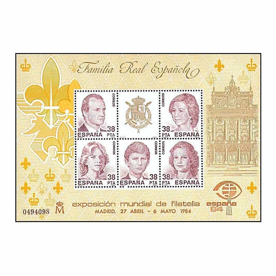 España 1984 [SLL] HB Exposición Filatelia España '84. Familia Real (MNH)