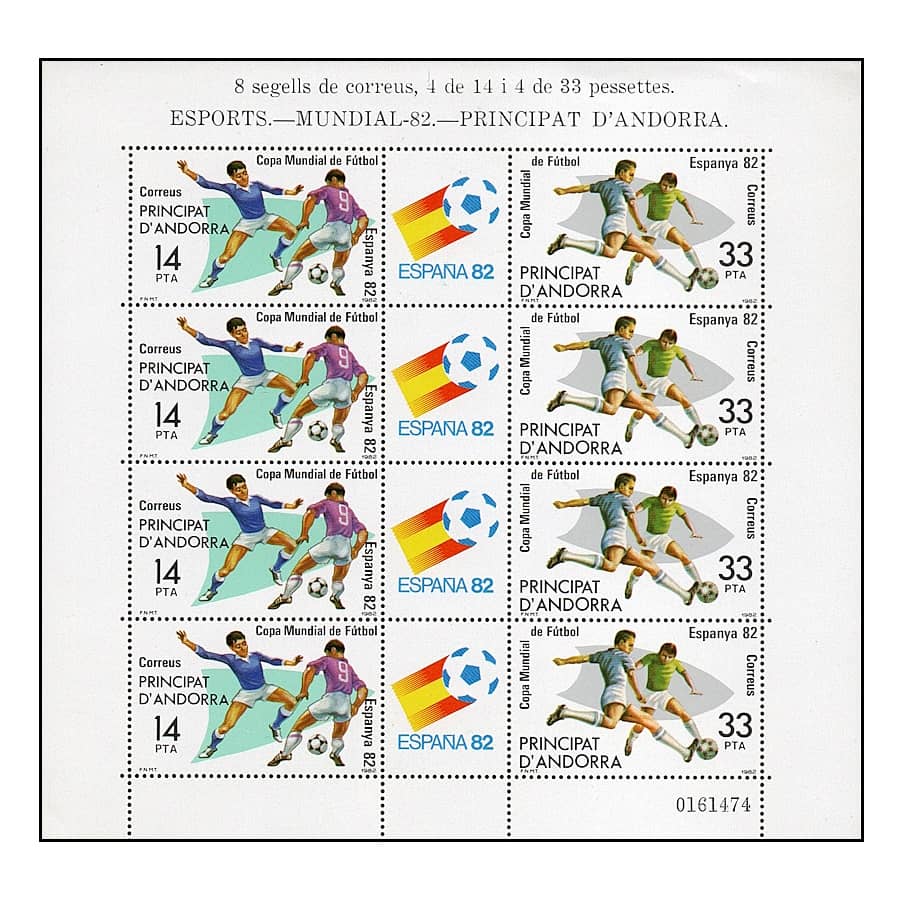 Andorra 1982 [SLL] MP Fútbol. España '82 (MNH)