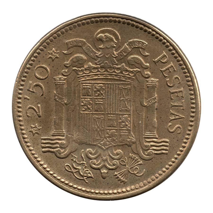 España 1954 [MND] 2,50 pesetas. Emisión 1953. Estado Español (MBC)