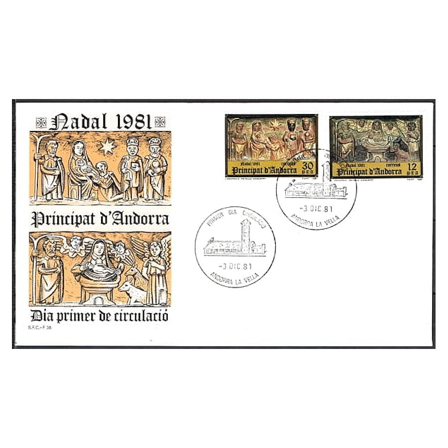 Andorra 1981 [FDC] Serie Navidad (N)