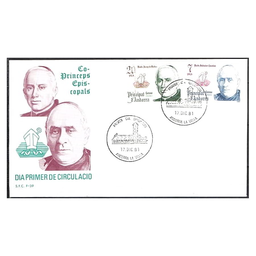 Andorra 1981 [FDC] Serie Copríncipes episcopales (N)