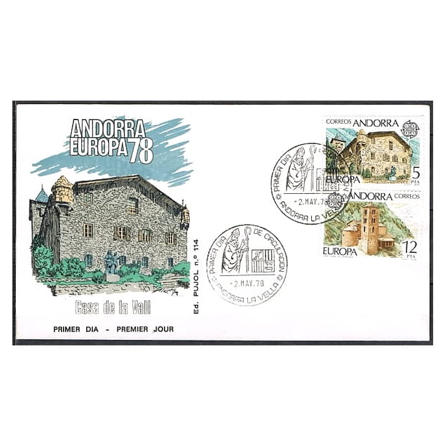 Andorra 1978 [FDC] Serie Europa (N)