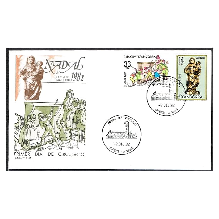 Andorra 1982 [FDC] Serie Navidad (N)