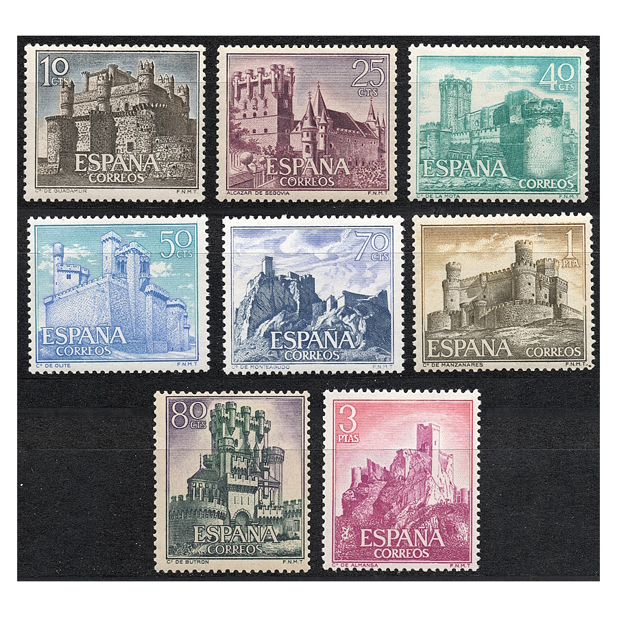 España 1966 [SLL] Serie Castillos de España I (MNH)