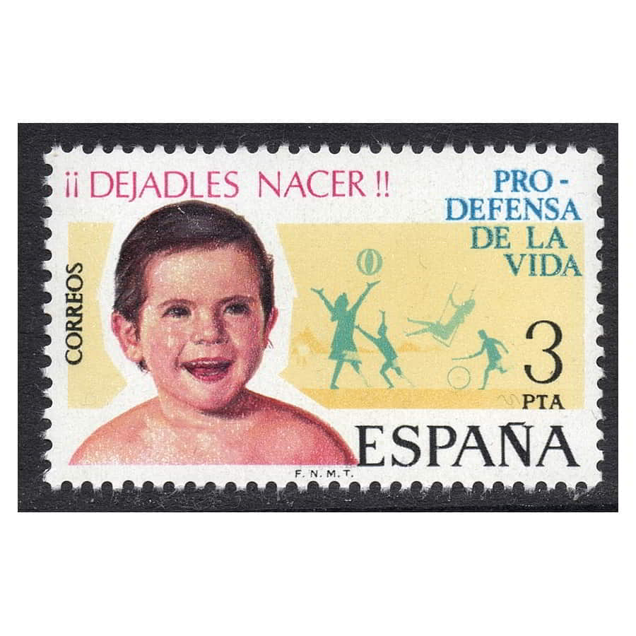 España 1975 [SLL] Pro-defensa de la Vida. 3 pts (MNH)