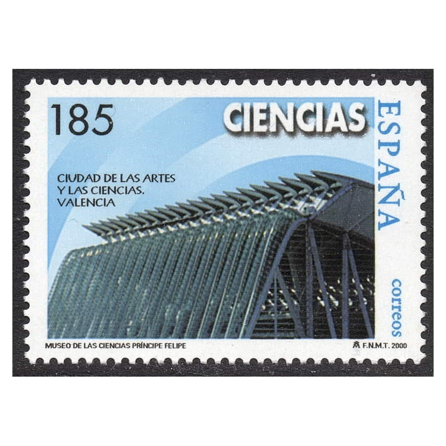 España 2000 [SLL] Museo Principe Felipe. Valencia. 185 pts (MNH)