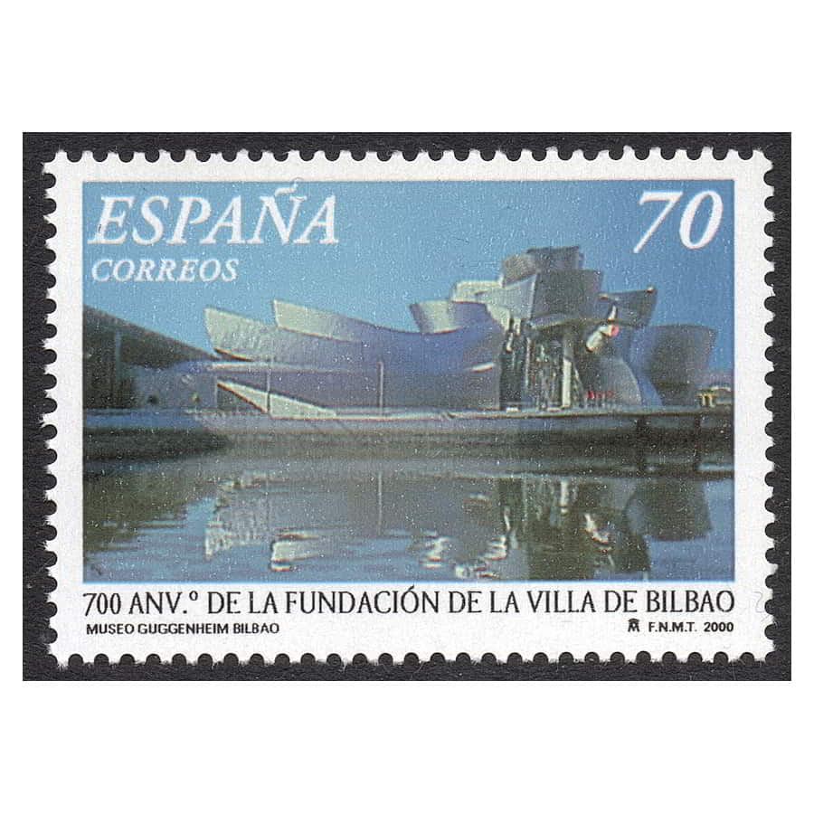 España 2000 [SLL] 700 años fundación Villa de Bilbao. 70 pts (MNH)