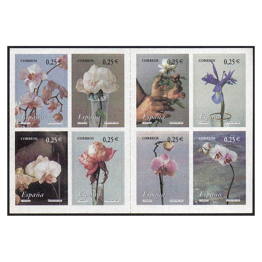 España 2002 [SLL] Carnet La flor y el Paisaje, de E. Naranjo (MNH)
