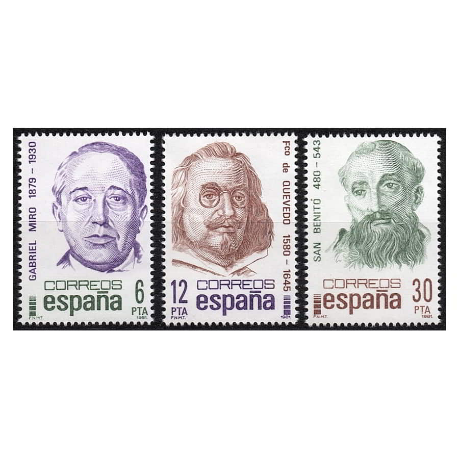 España 1981 [SLL] Serie Personajes Españoles (MNH)