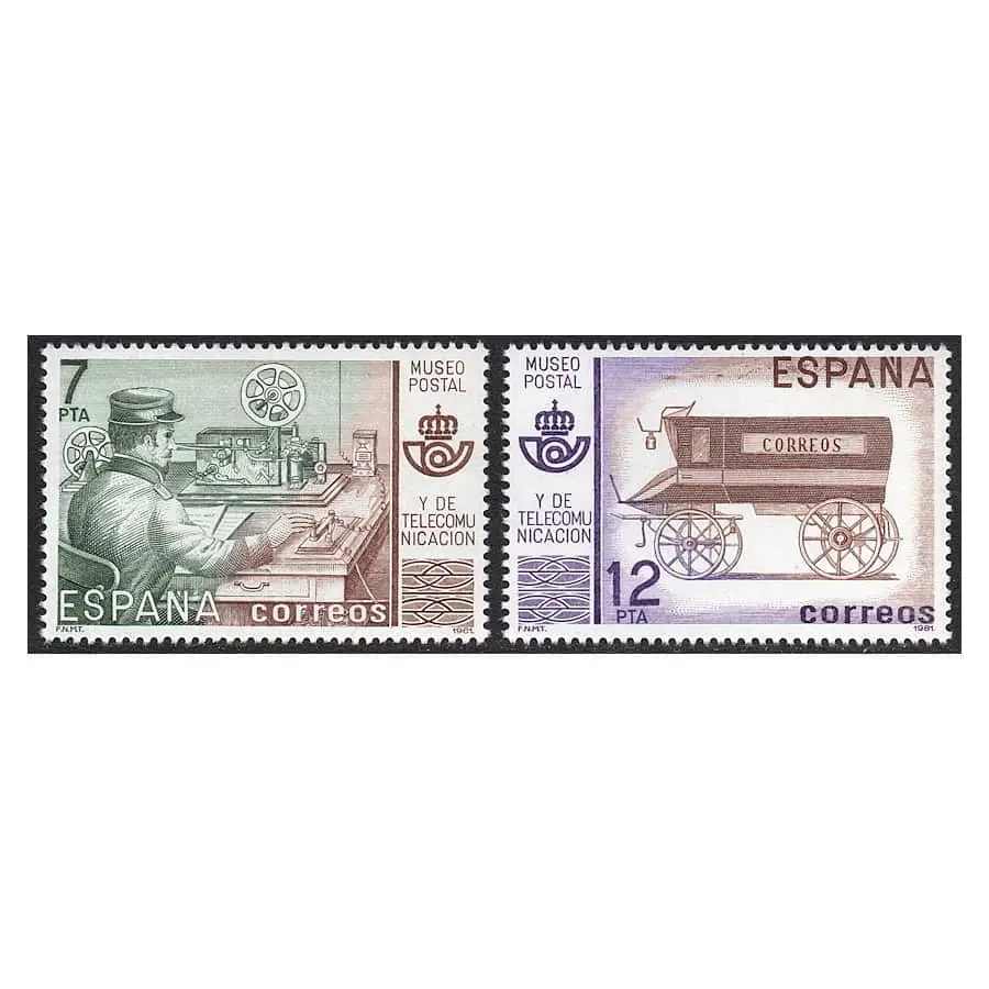 España 1981 [SLL] Lote Museo Postal y de las Telecomunicaciones (MNH)