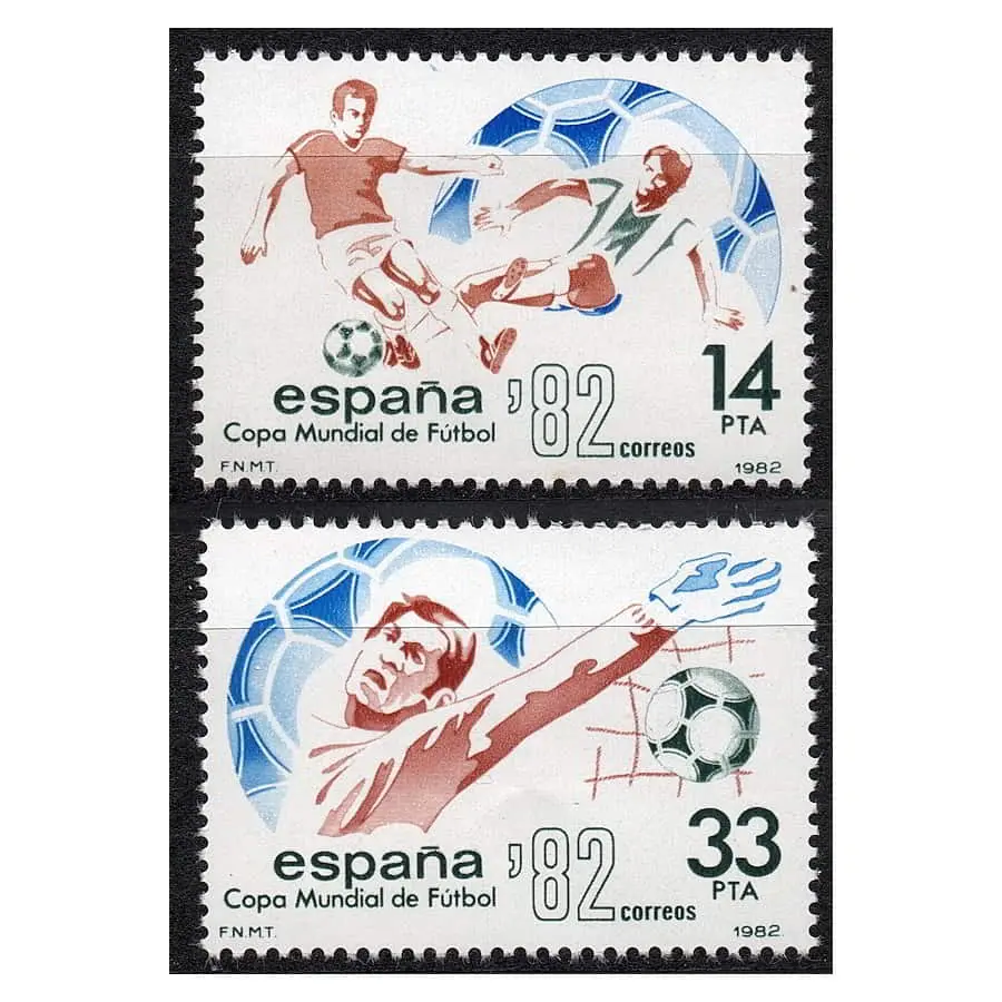 España 1982 [SLL] Lote Mundial de Fútbol (MNH)