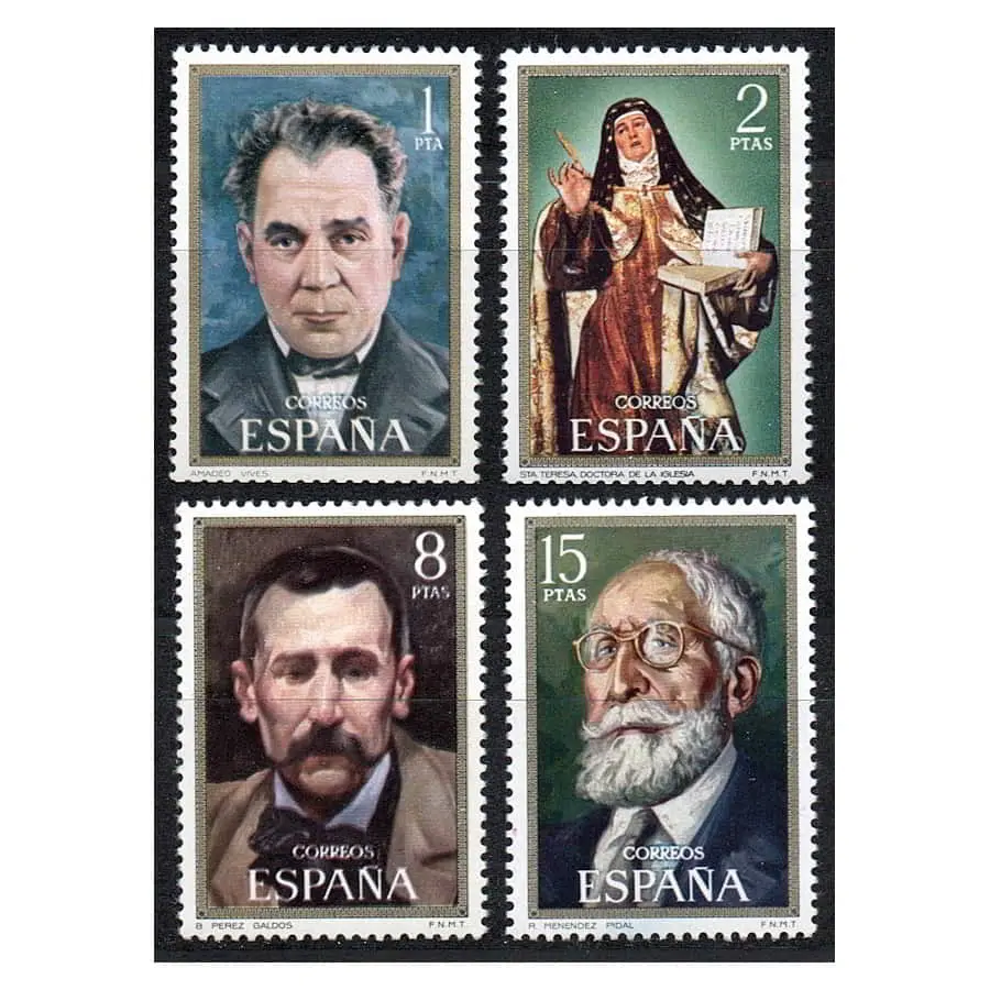 España 1971 [SLL] Serie Centenarios de Personas célebres (MNH)