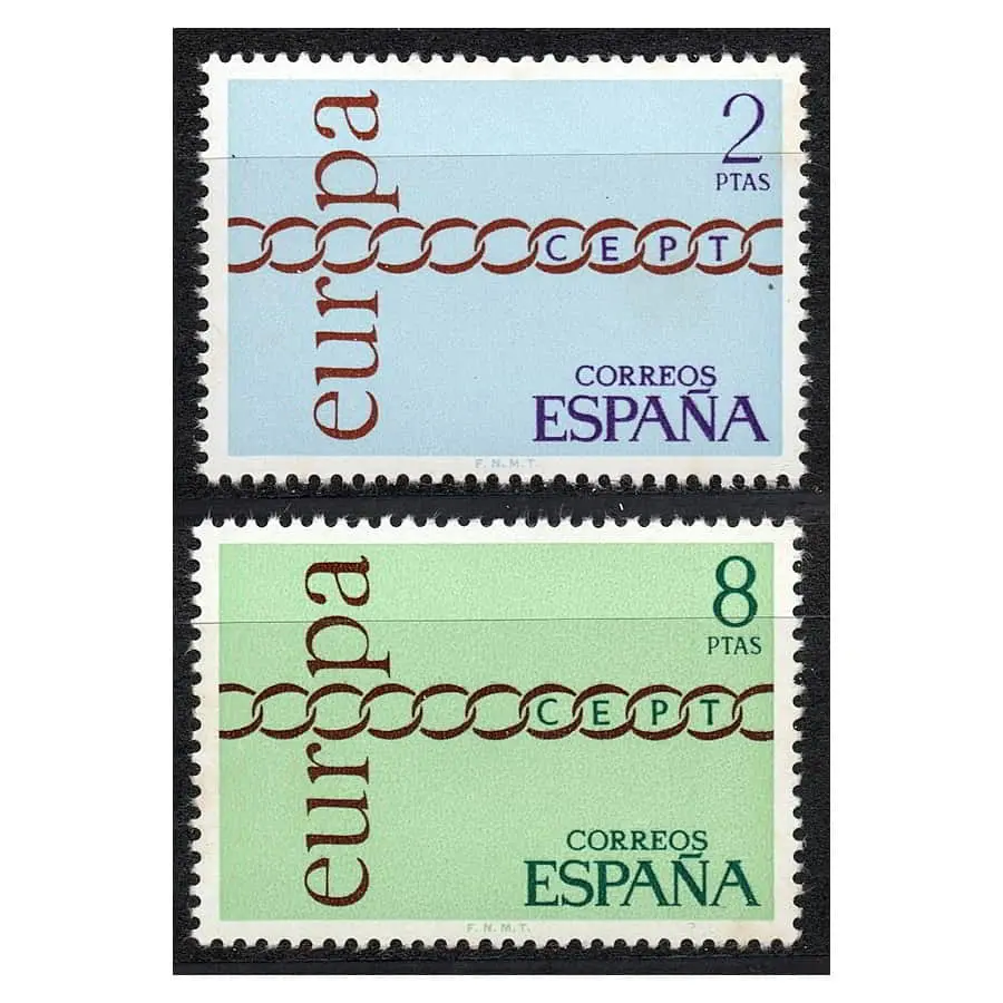 España 1971 [SLL] Serie Europa. Cadena (MNH)