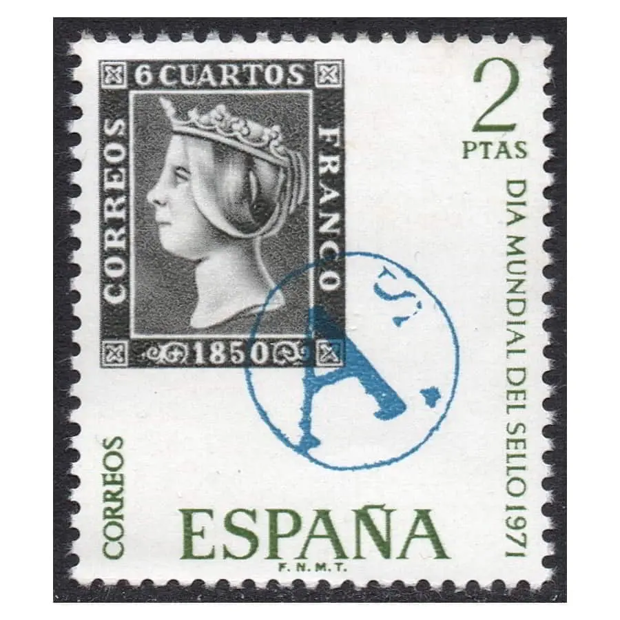 España 1971 [SLL] Día Mundial del Sello 1971 (MNH)