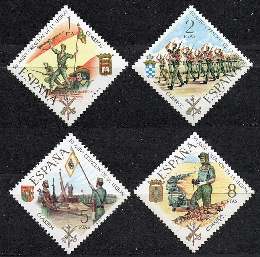 España 1971 [SLL] Serie 50 Aniversario creación de la Legión (MNH)