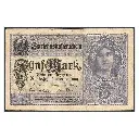Alemania 1917 [BLL] 5 marcos. Darlehnskaffenfchein (MBC)