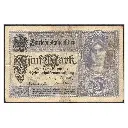 Alemania 1917 [BLL] 5 marcos. Darlehnskaffenfchein (BC)