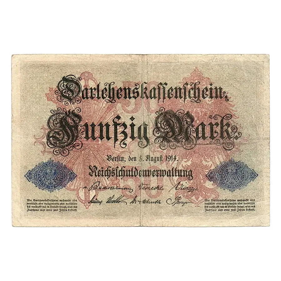 Alemania 1914 [BLL] 50 marcos. Darlehenskassenschein (EBC)