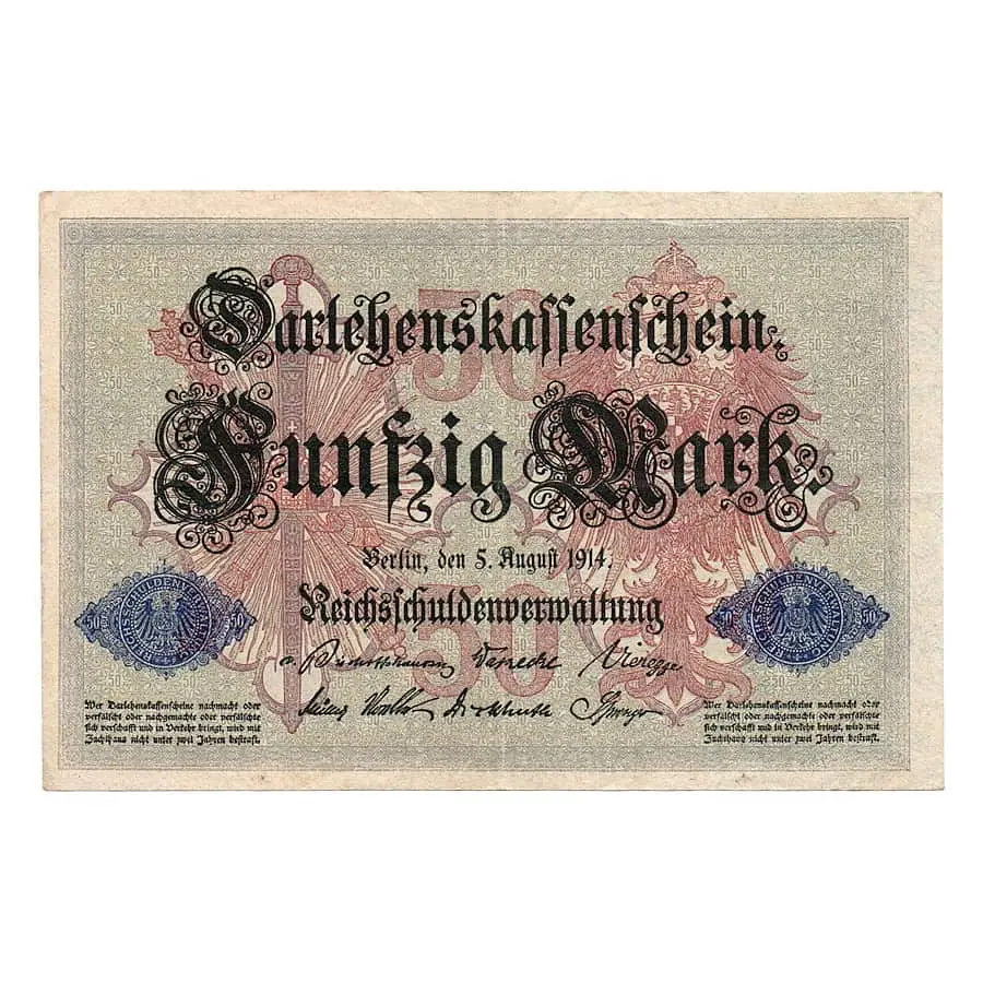 Alemania 1914 [BLL] 50 marcos. Darlehenskassenschein (EBC) 