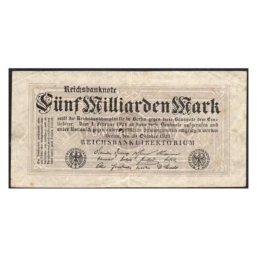 Alemania 1923 [BLL] 5.000.000.000 marcos. Reichsbanknote (BC)