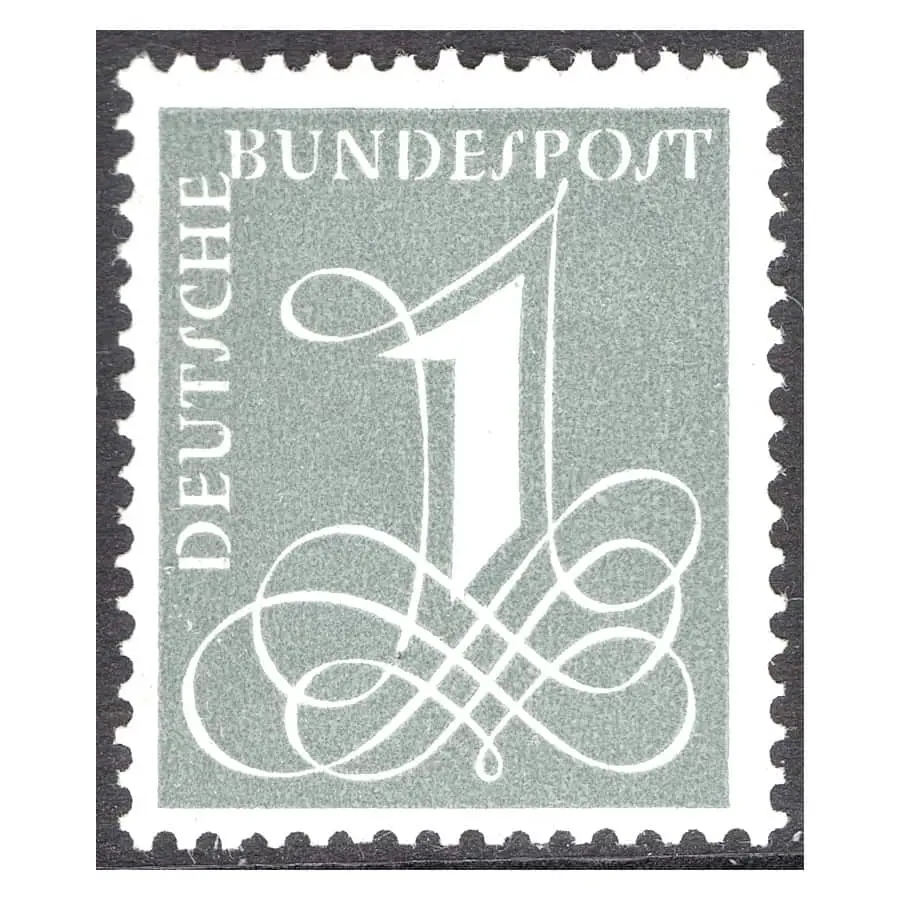 Alemania 1958 [SLL] Cifra (MH)