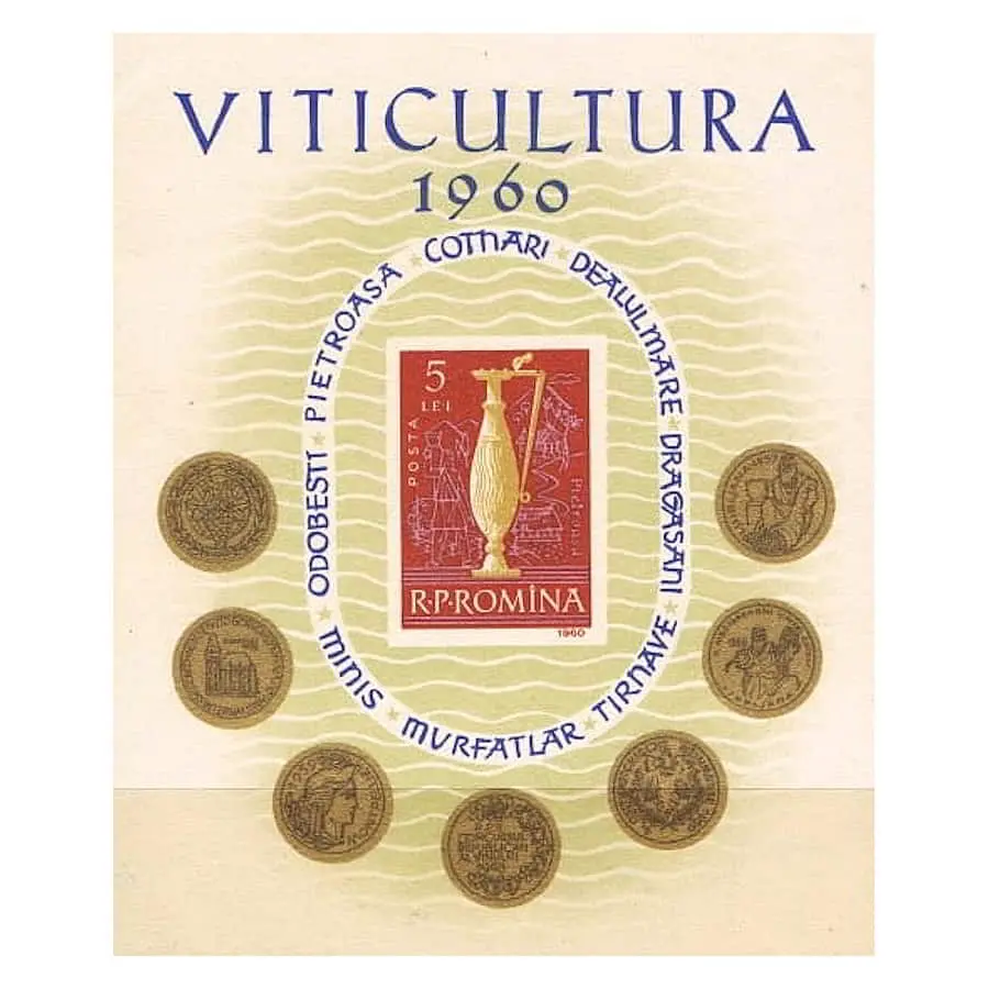 Rumanía 1960 [SLL] HB Vinos rumanos (MNH)