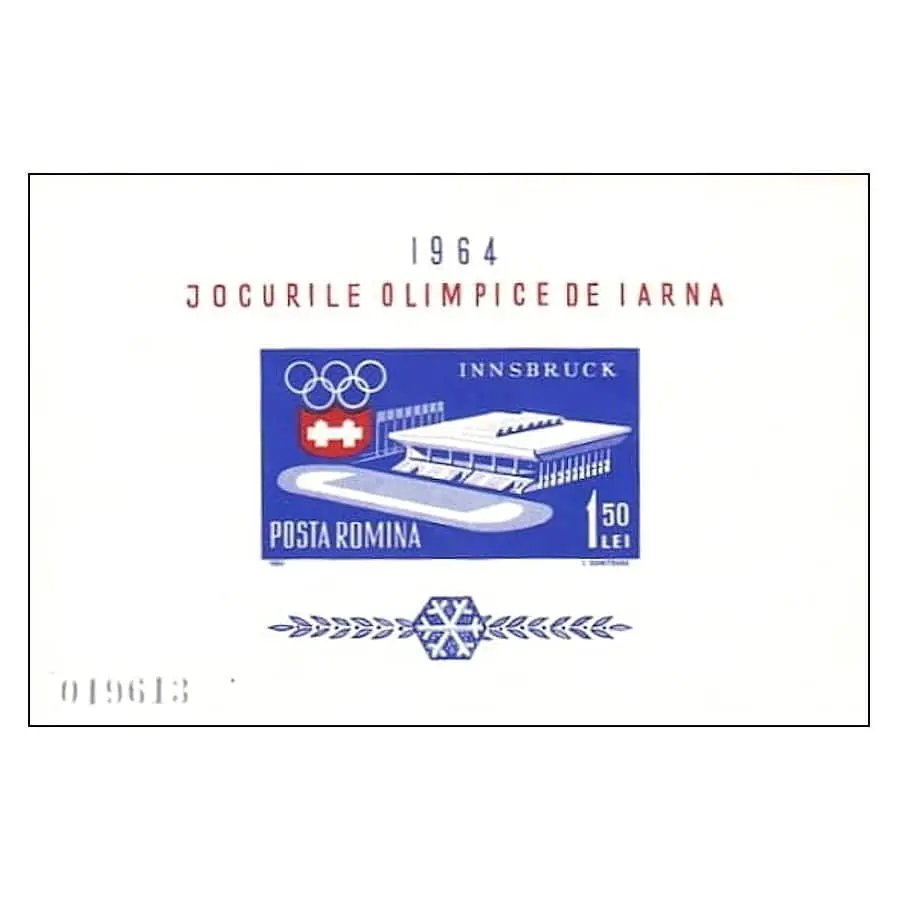 Rumanía 1963 [SLL] HB Juegos Olímpicos de Invierno (MNH)