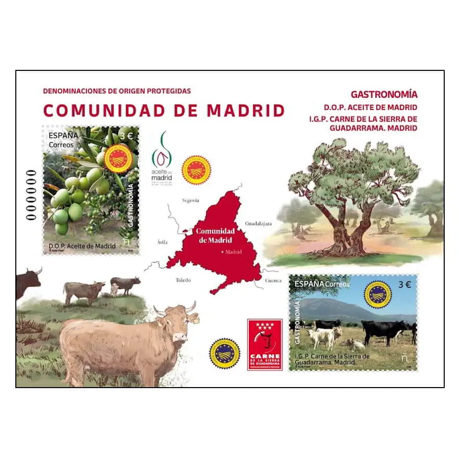 España 2025 [SLL] HB Gastronomía. Comunidad de Madrid (MNH)