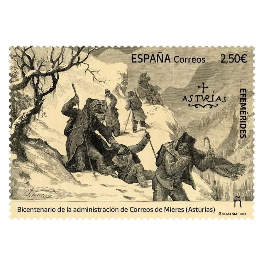 España 2024 [SLL] Efemérides. Administración de Correos de Mieres (MNH)