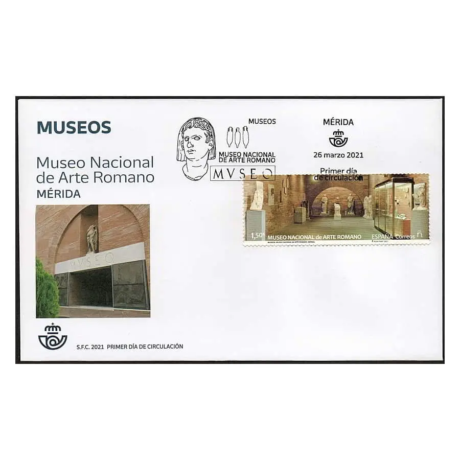 España 2021 [FDC] Museo de Arte Romano. Mérida (N)