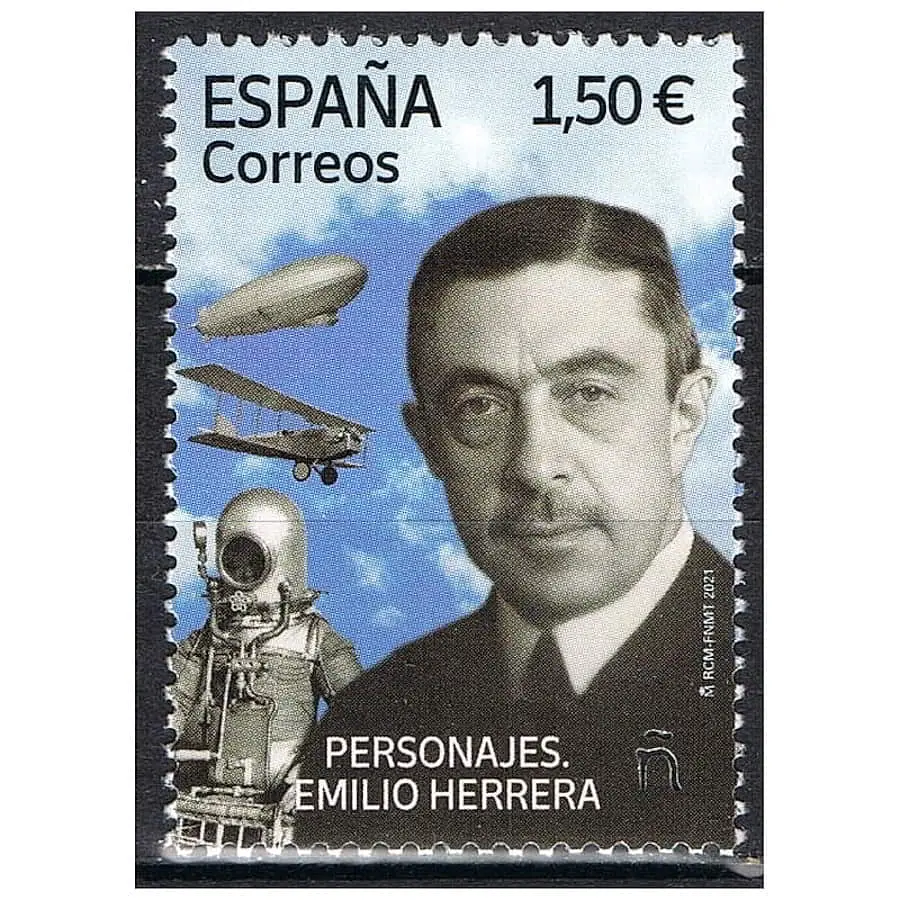 España 2021 [SLL] Personajes. Emilio Herrera (MNH)