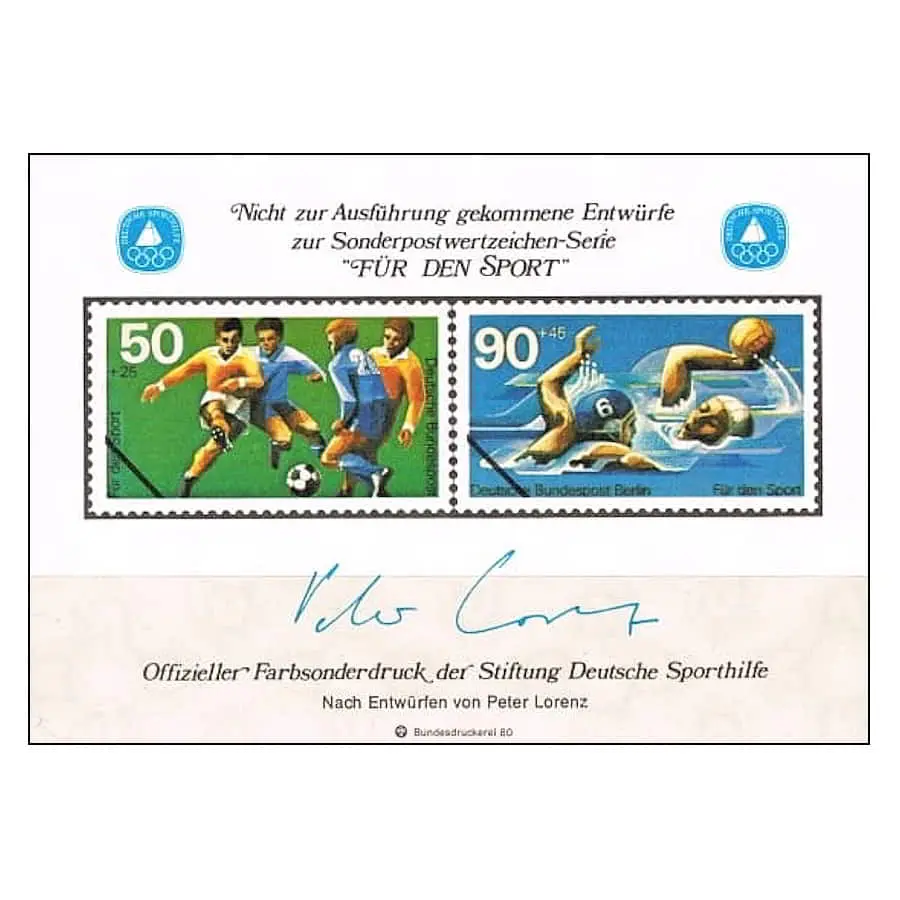 Alemania 1981 [SVP] HB Viñeta Pro deporte (MNH)