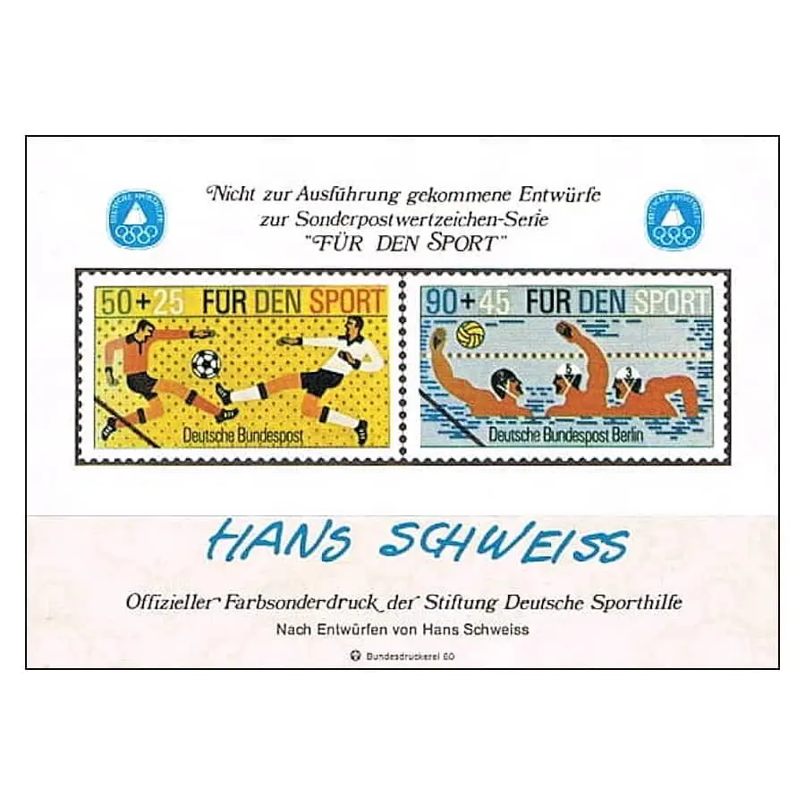 Alemania 1981 [SVP] HB Viñeta Pro deporte (MNH)