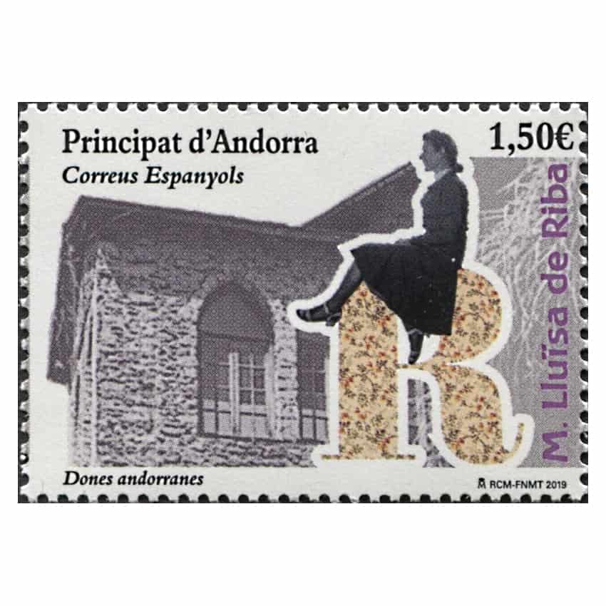 Andorra 2019, Mujeres: M. Luisa de Riba (MNH) - ED 481