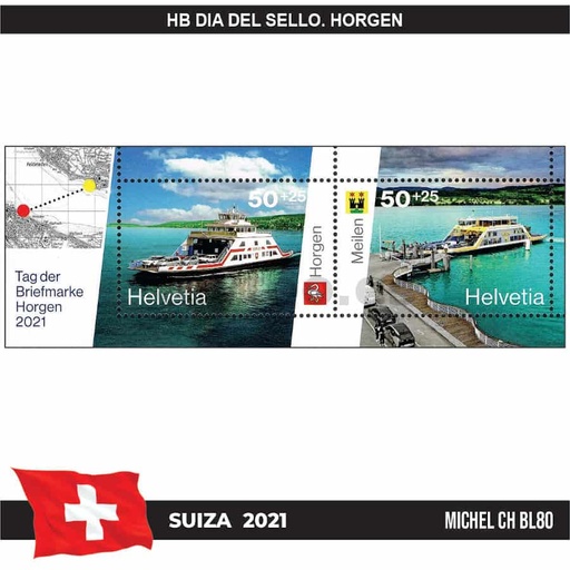 [C2292#] Suiza 2021. HB Día del Sello. Horgen (MNH) MI#BL80