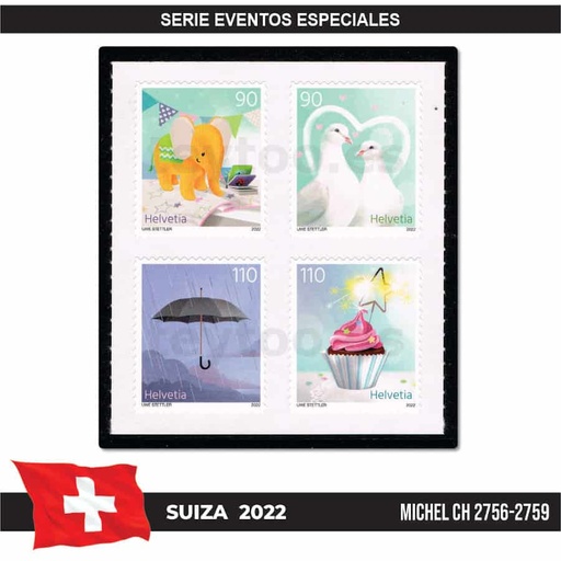 [C2298#] Suiza 2022. Celebraciones (MNH) MI#2756-2759