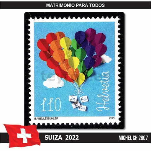 [C0026#] Suiza 2022 [SLL] Matrimonio para todos (MNH) MI#2807