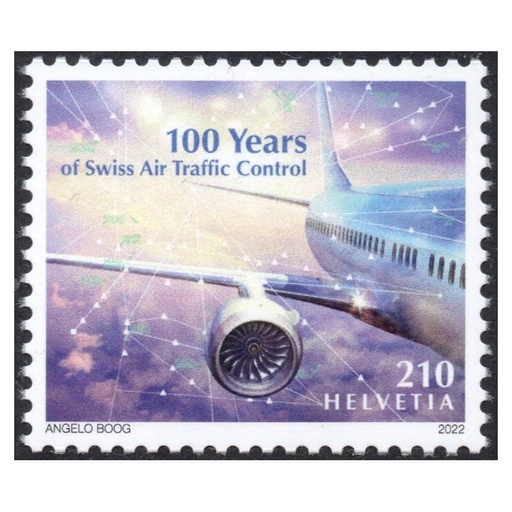 [C2662#] Suiza 2022 [SLL] 100 años de navegación aérea suiza (MNH)