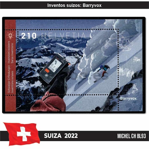 [C2313#] Suiza 2022. HB Inventos suizos: Barryvox (MNH) MI#BL93