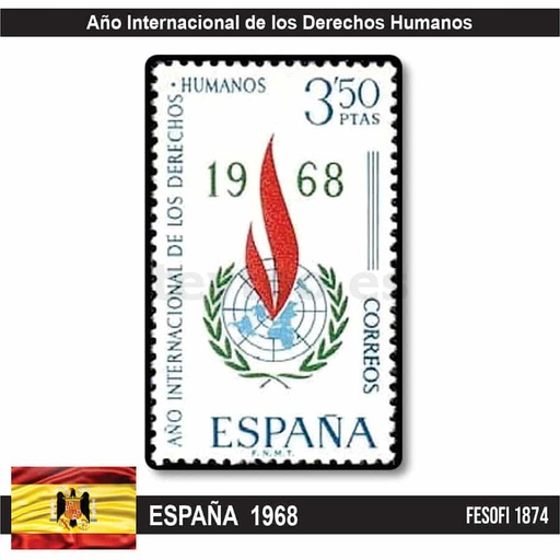 [C2343#] España 1968. Año internacional de los Derechos Humanos (MNH) FE#1874