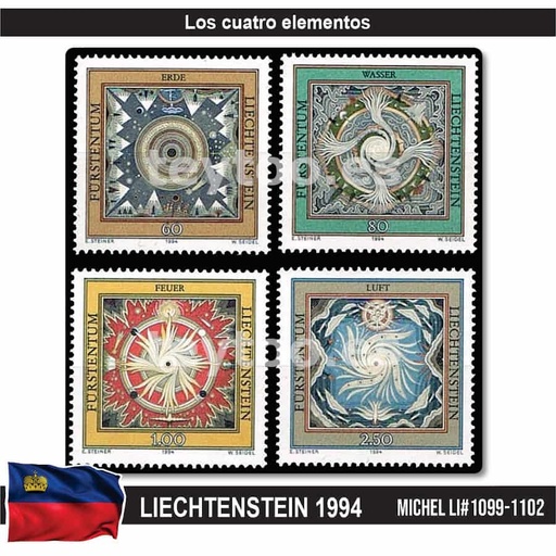 [C2353#] Liechtenstein 1994. Los 4 elementos (MNH) MI#1099-1102
