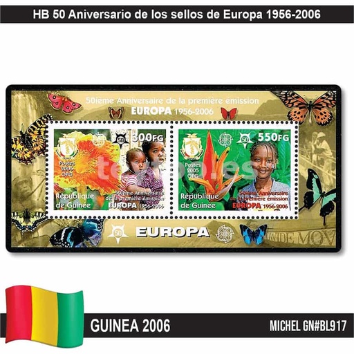 [C2382#] Guinea 2006. HB 50 Aniversario de los sellos de Europa (MNH) MI#BL917