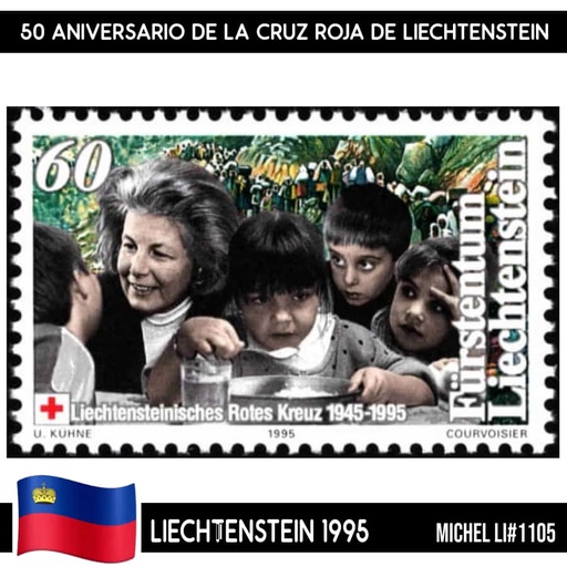 [B0751.1#] Liechtenstein 1995. 50 Aniv. Cruz Roja de Liechtenstein (MNH) MI#1105