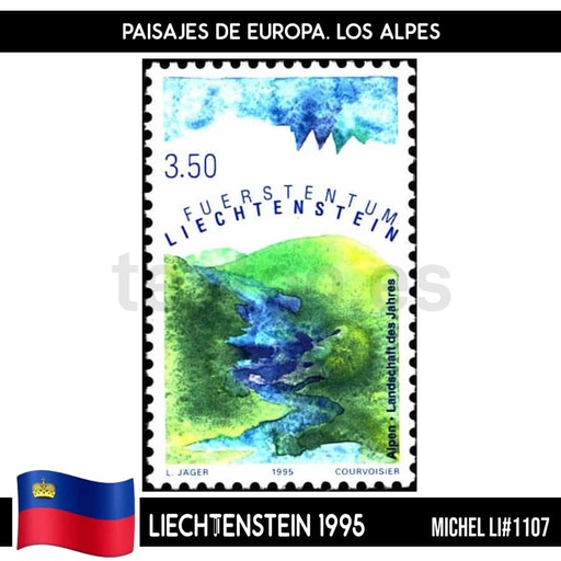 [B0755.1#] Liechtenstein 1995. Los Alpes. Paisaje europeo del año (MNH) MI#1107