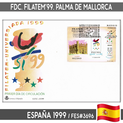 [D0022#] España 1999. FDC HB Filatem 99 (N) FES#3696